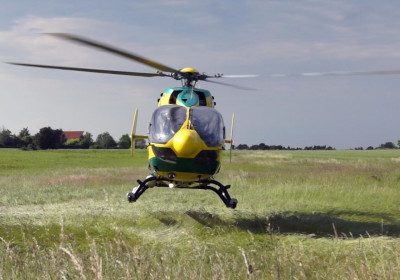 helikopter, lægehelikopter, slagsmål på Vig Festivalen