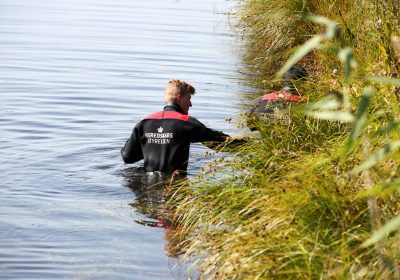 ligdel fundet i vandet ved den svenske kyst.