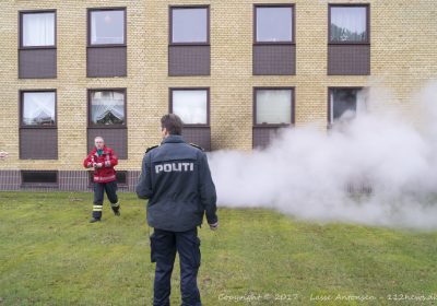 En person anholdt efter kælderbrand i Fasanhaven i Korsør.