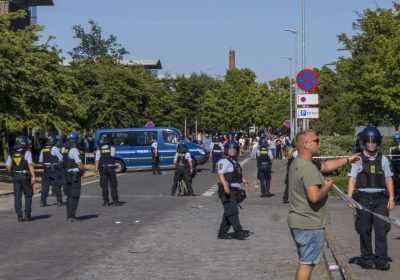 Stram Kurs demo i Slagelse endte i gadekamp