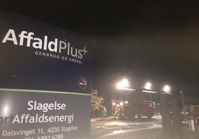 Brand hos Affald Plus Energiforbrænding i Slagelse