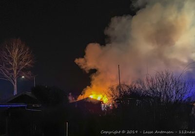 Brand i kolonihavehus på Daliavej i Slagelse.