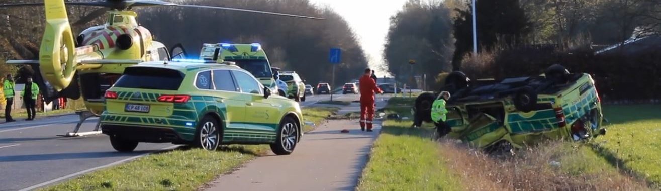 Alvorligt færdselsuheld nær Sorø.