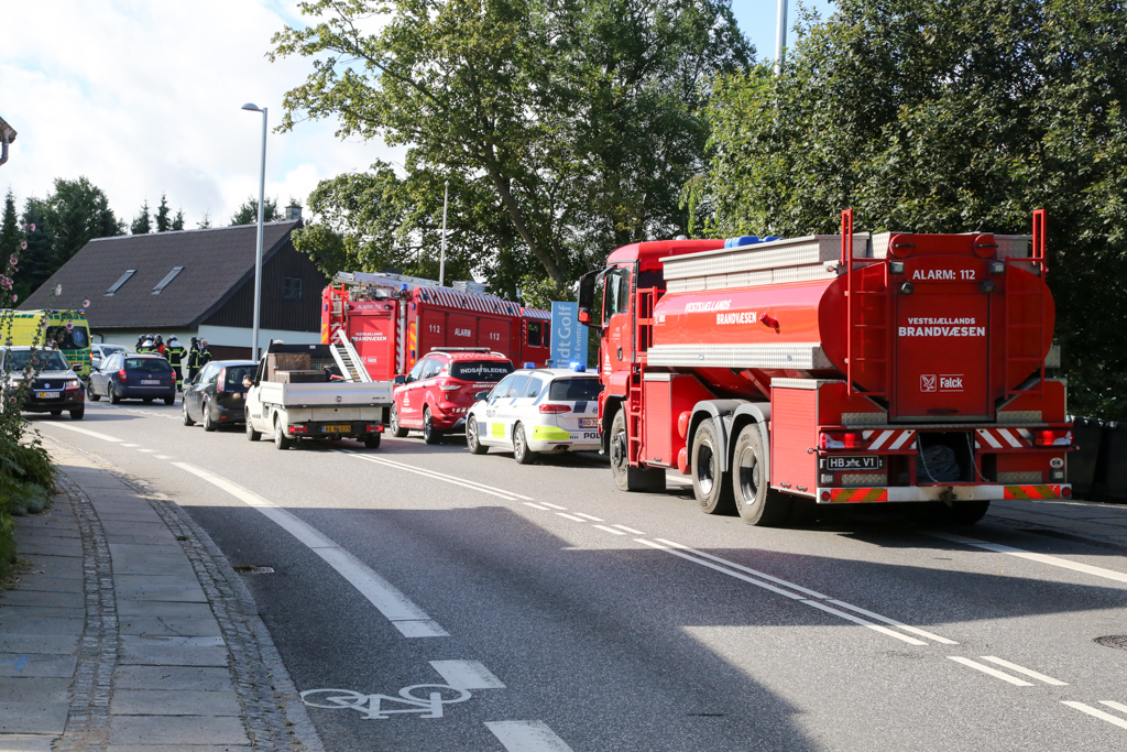 Mindre færdselsuheld på Ringstedvej ved Kvanløse.