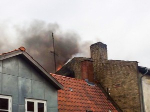 Voldsom brand i biograf i Nakskov
