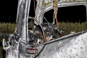 Brand i lastbil på Omfartsvejen