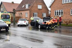 Solouheld på Østre Alle i Slagelse